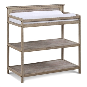 suite bebe grayson 2-shelf traditional wood changing table in natural