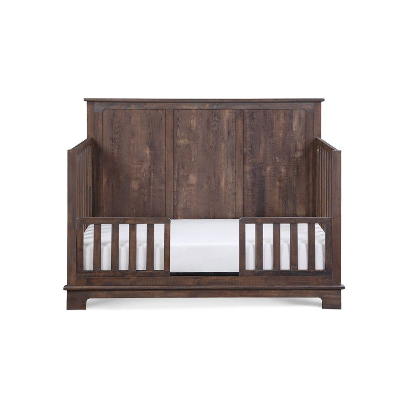 Suite Bebe Grayson Traditional Wood Toddler Guard Rail in Brown
