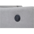 Suite Bebe Pronto Contemporary Wood and Fabric Power Recliner in Oyster Gray
