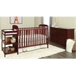 Suite Bebe Ramsey Traditional Wood Crib and Changer Combo in Cherry