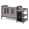 Suite Bebe Ramsey Traditional Wood Crib and Changer Combo in Espresso