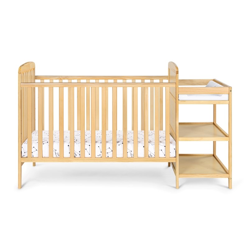 Suite Bebe Ramsey Traditional Wood Crib and Changer Combo in Natural