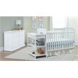 Suite Bebe Ramsey Traditional Wood Crib and Changer Combo in White