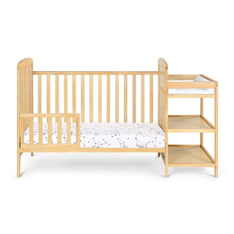 Suite Bebe Ramsey Traditional Wood Toddler Guard Rail in Natural