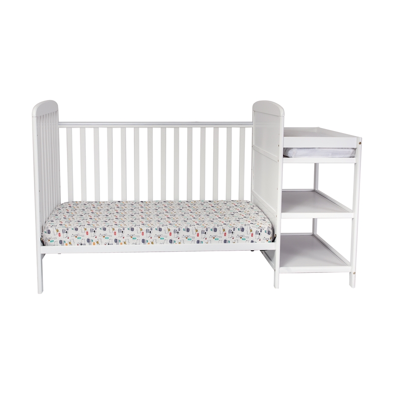 Suite Bebe Ramsey Traditional Wood Toddler Guard Rail in White
