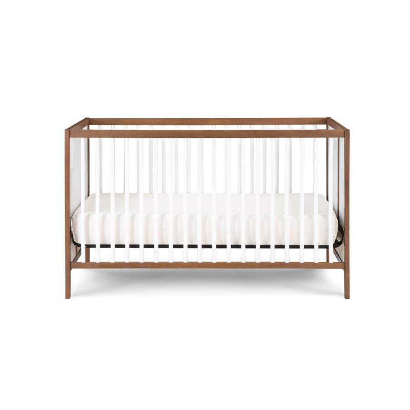 Suite Bebe Pixie Finn 3-in-1 Crib in Walnut/White