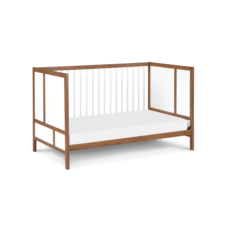 Suite Bebe Pixie Finn 3-in-1 Crib in Walnut/White