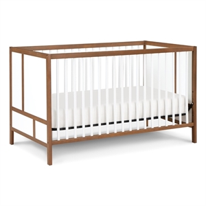 Suite Bebe Pixie Finn 3-in-1 Crib in Walnut/White