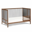 Suite Bebe Pixie Finn 3-in-1 Crib in Walnut/Charcoal