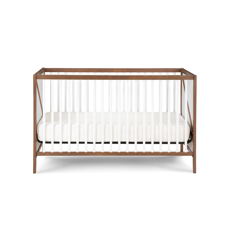 Suite Bebe Pixie Zen 3-in-1 Crib in Walnut/White
