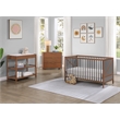 Suite Bebe Pixie Zen 3-in-1 Crib in Walnut/Charcoal