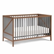 Suite Bebe Pixie Zen 3-in-1 Crib in Walnut/Charcoal