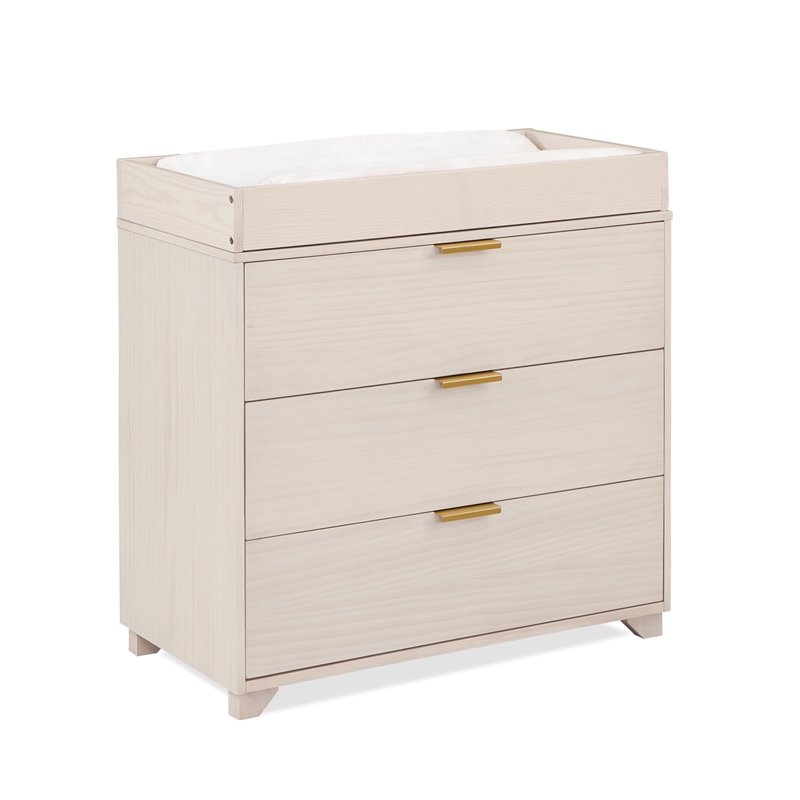 Suite Bebe Pixie Changing Topper in Washed Natural