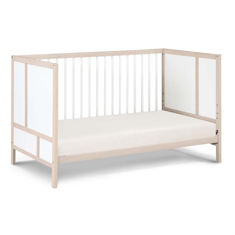 Suite Bebe Pixie Finn 3-in-1 Crib in Washed Natural/White