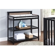 Connelly Changing Table Black/Vintage Walnut