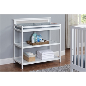 Connelly Changing Table White/Rockport Gray