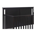 Connelly Mini Crib With Mattress Pad Black/Vintage Walnut
