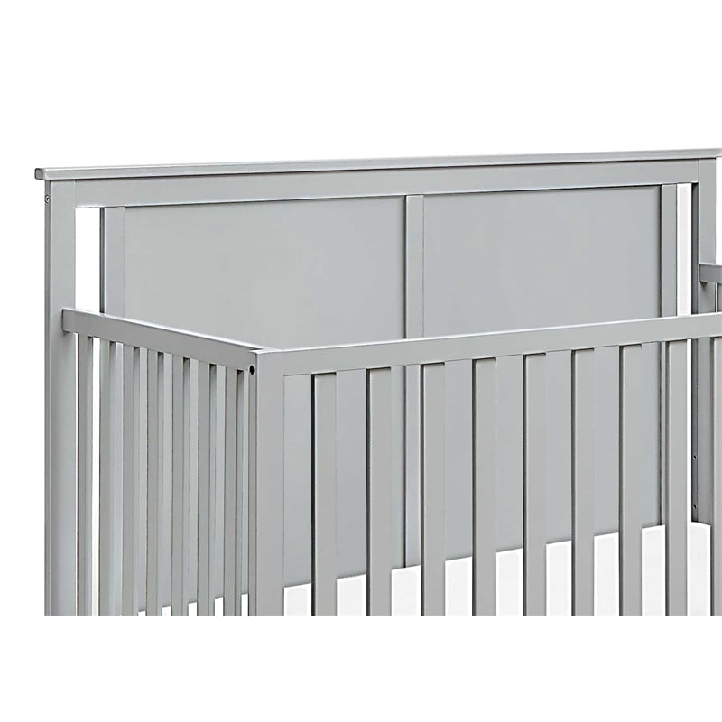 Connelly Mini Crib With Mattress Pad Gray/Rockport Gray