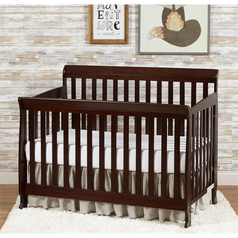 Riley 4-in-1 Convertible Crib Espresso