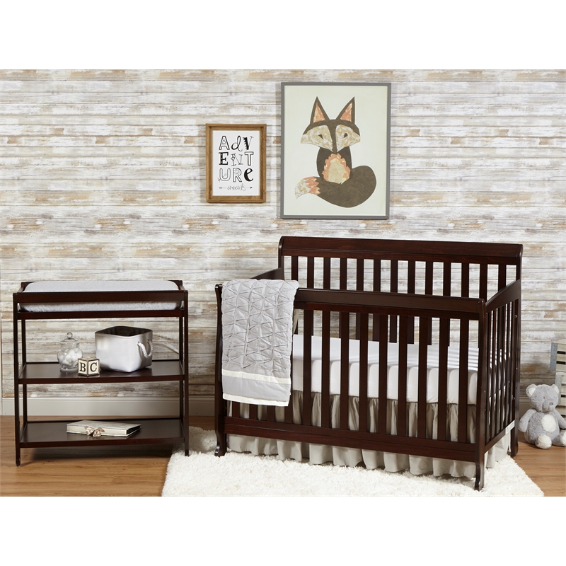 Riley 4-in-1 Convertible Crib Espresso