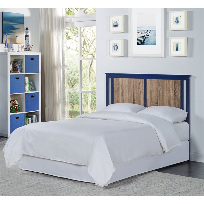 Connelly 4-in-1 Crib and Changer Combo With Mattress Pad Blue Walnut