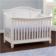 Baby Cache Glendale Traditional Wood 4-in-1 Lifetime Crib in Pure White