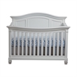 Baby Cache Glendale Traditional Wood 4-in-1 Lifetime Crib in Pure White