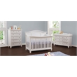 Baby Cache Glendale Traditional Wood 4-in-1 Lifetime Crib in Pure White