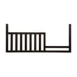 Baby Cache Glendale Traditional Wood Toddler Guard Rail in Charcoal Brown