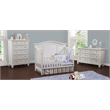 Baby Cache Glendale Traditional Wood Toddler Guard Rail in Pure White