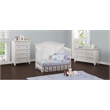 Baby Cache Glendale Traditional Wood Toddler Guard Rail in Pure White