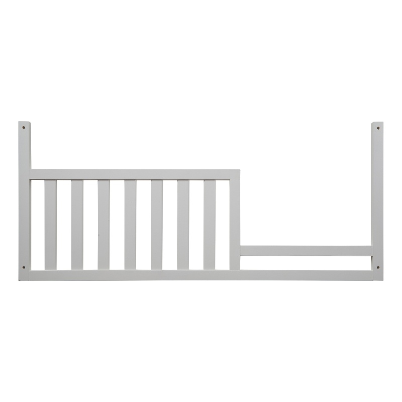 Baby Cache Glendale Traditional Wood Toddler Guard Rail in Pure White