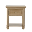 Baby Cache Montana Traditional Wood Nightstand in Driftwood Finish