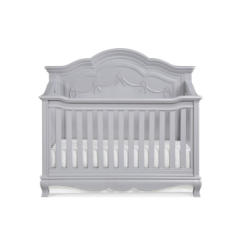 Baby Cache Adelina Traditional Wood Crib in Pure Elle Gray Finish