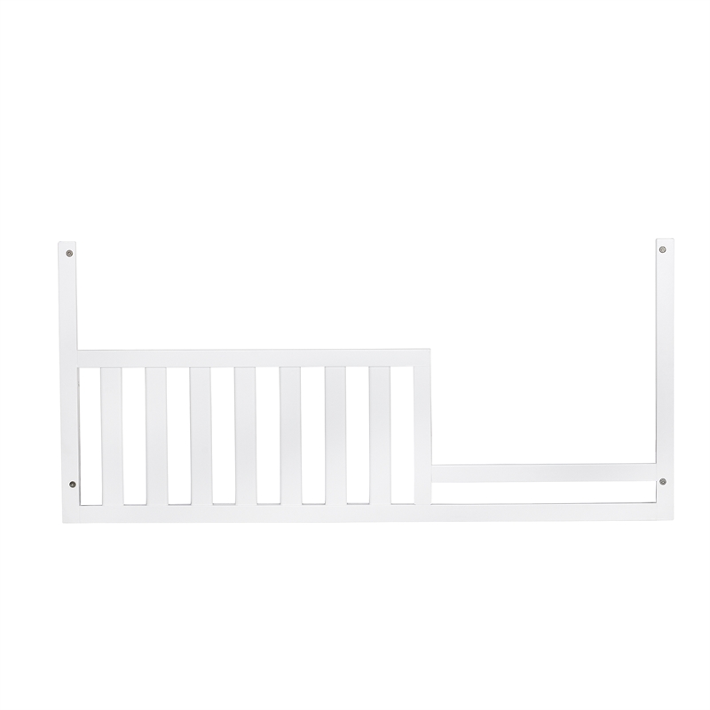 Baby Cache Adelina Traditional Wood Toddler Guard Rail in Pure White