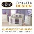 Baby Cache Montana Traditional Wood 4-in-1 Convertible Crib in Glazed White