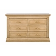 Baby Cache Montana 6-Drawer Traditional Wood Dresser in Driftwood
