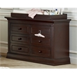 Baby Cache Montana 6-Drawer Traditional Wood Dresser in Espresso
