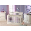 Baby Cache Montana 6-Drawer Traditional Wood Dresser in Glazed White