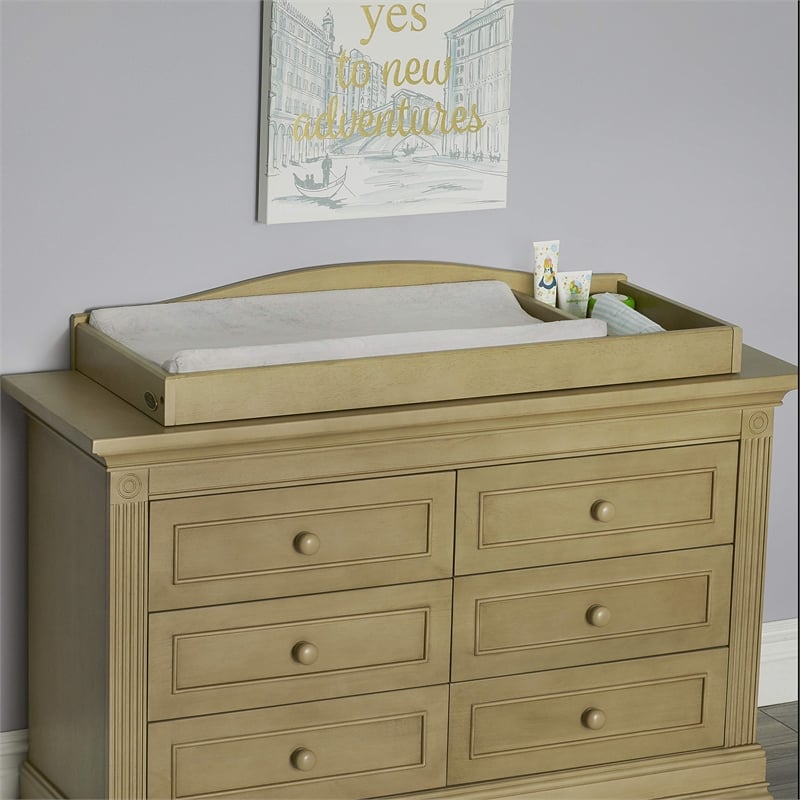 Baby Cache Montana Traditional Wood Changing Station in Espresso