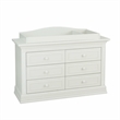 Baby Cache Montana Traditional Wood Changing Station in Glaze White