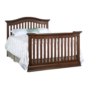 Baby Cache Montana Traditional Wood Full Bed Conversion Kit in Brown Sugar