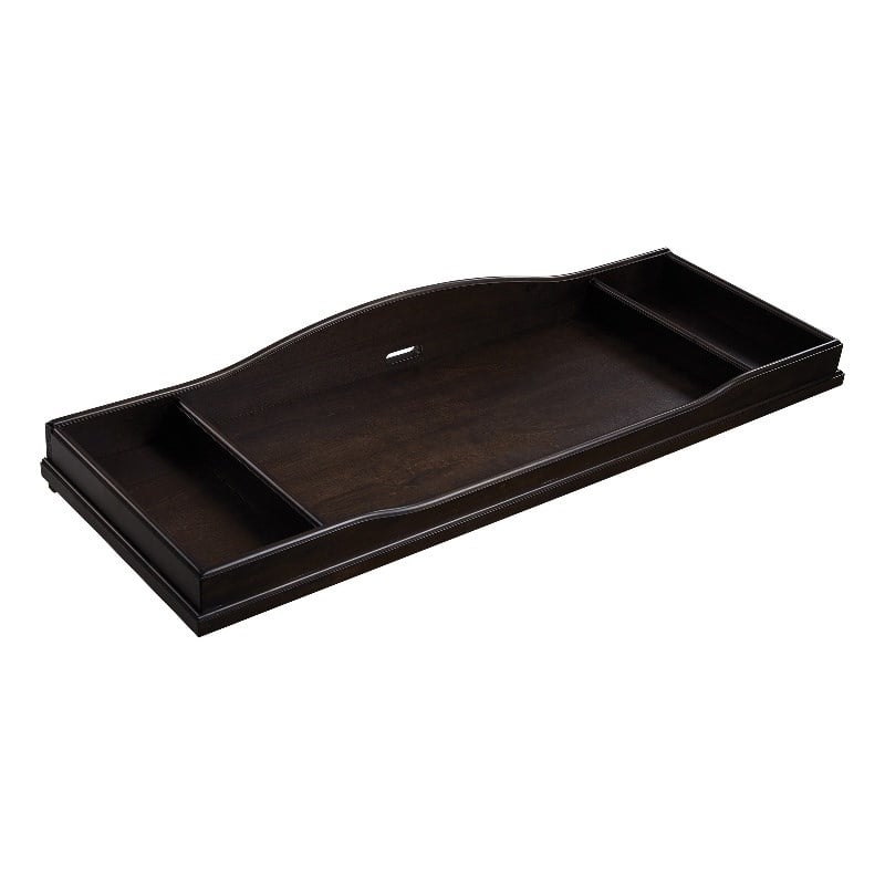 Baby Cache Glendale Traditional Wood Changing Station in Charcoal Brown
