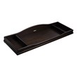 Baby Cache Glendale Traditional Wood Changing Station in Charcoal Brown