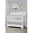 Baby Cache Haven Hill Traditional Wood 4-in-1 Convertible Crib in White Lace