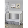 Baby Cache Haven Hill Traditional Wood 4-in-1 Convertible Crib in White Lace
