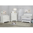 Baby Cache Haven Hill Traditional Wood 4-in-1 Convertible Crib in White Lace