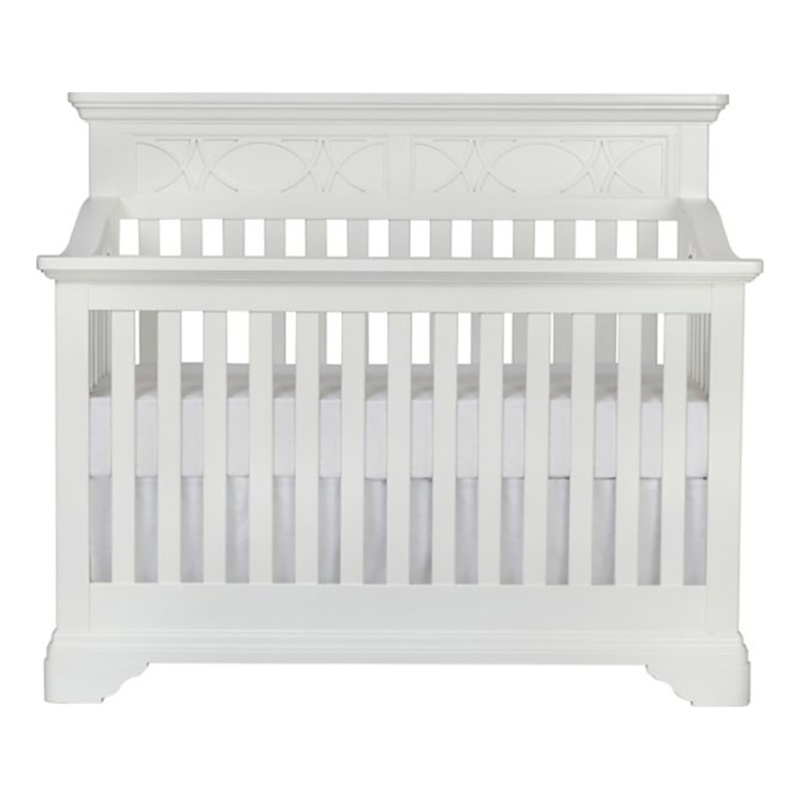 Baby Cache Haven Hill Traditional Wood 4in1 Convertible Crib in White