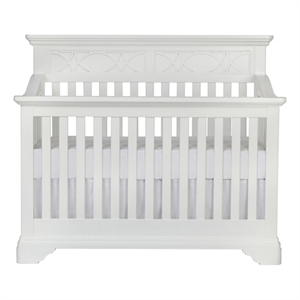 baby cache haven hill traditional wood 4-in-1 convertible crib in white lace