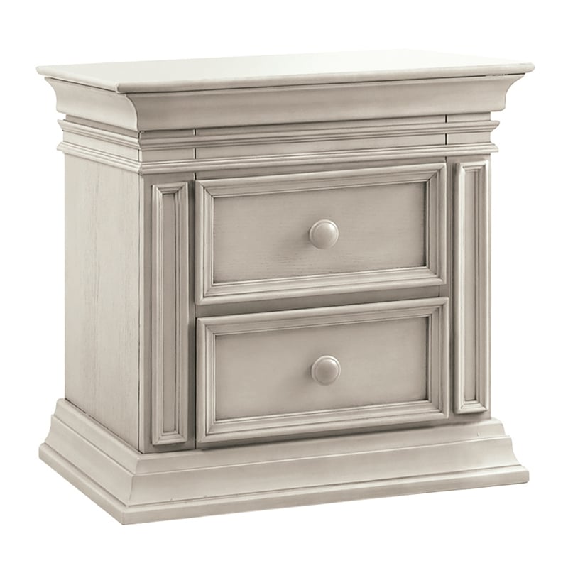 Baby Cache Vienna 2 Drawer Nightstand Ash Gray